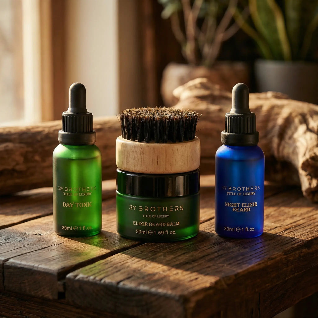 Beard Kit | Beard Oil, Balm & Brush for Fuller Beard