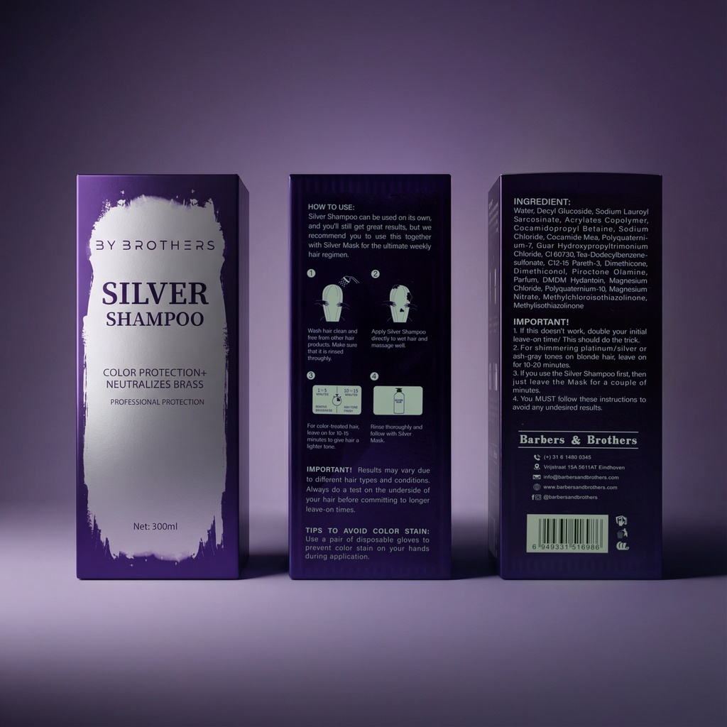 BY BROTHERS Silver Shampoo – Professional Anti-Yellow Care