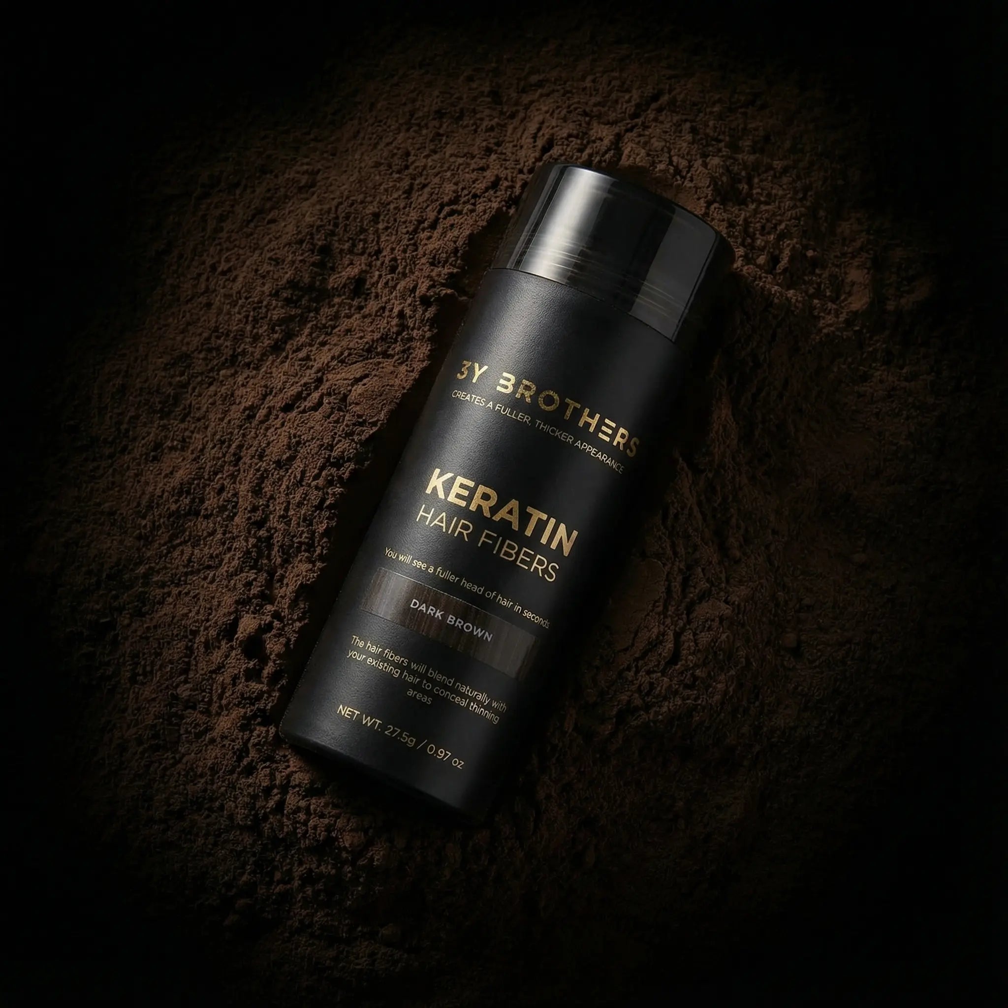 KERATIN HAIR FIBERS dark brown