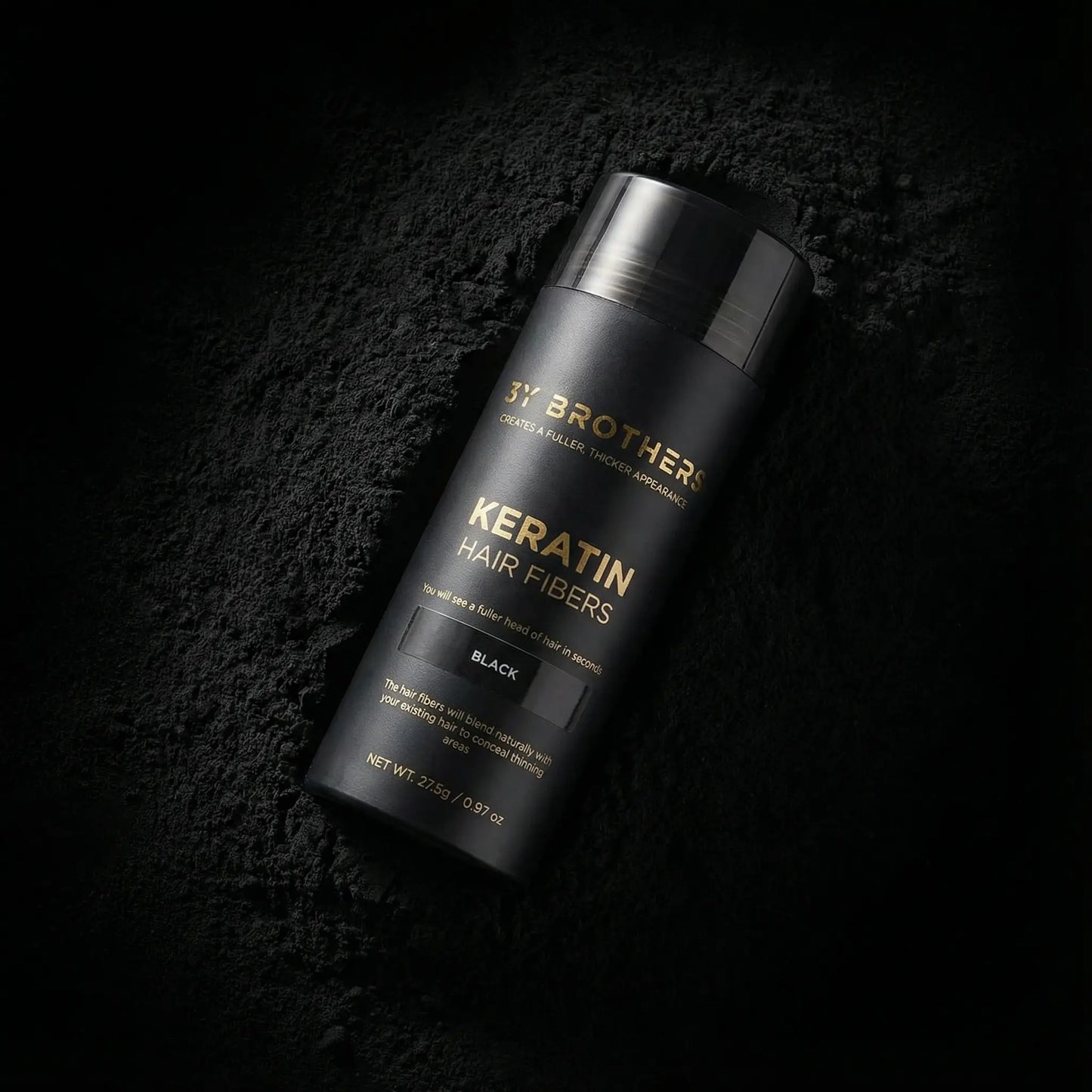 KERATIN HAIR FIBERS black