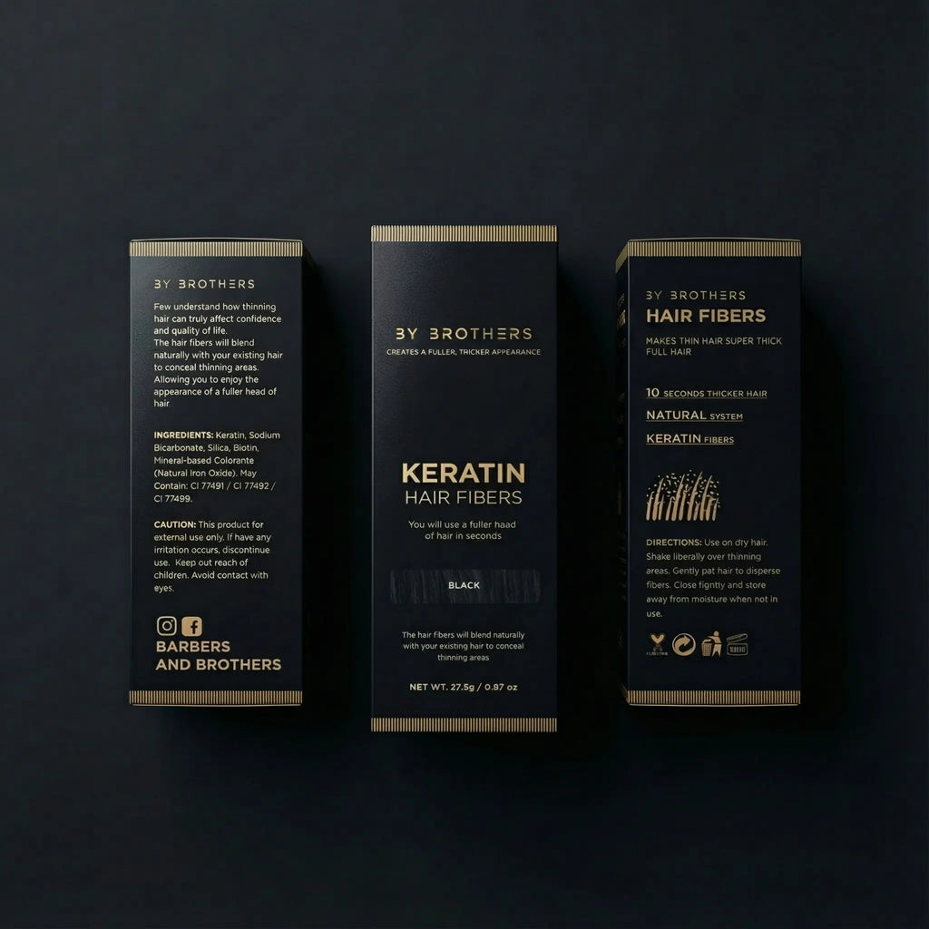 KERATIN HAIR FIBERS black