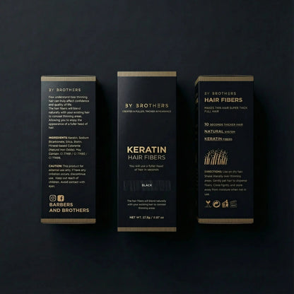 KERATIN HAIR FIBERS black