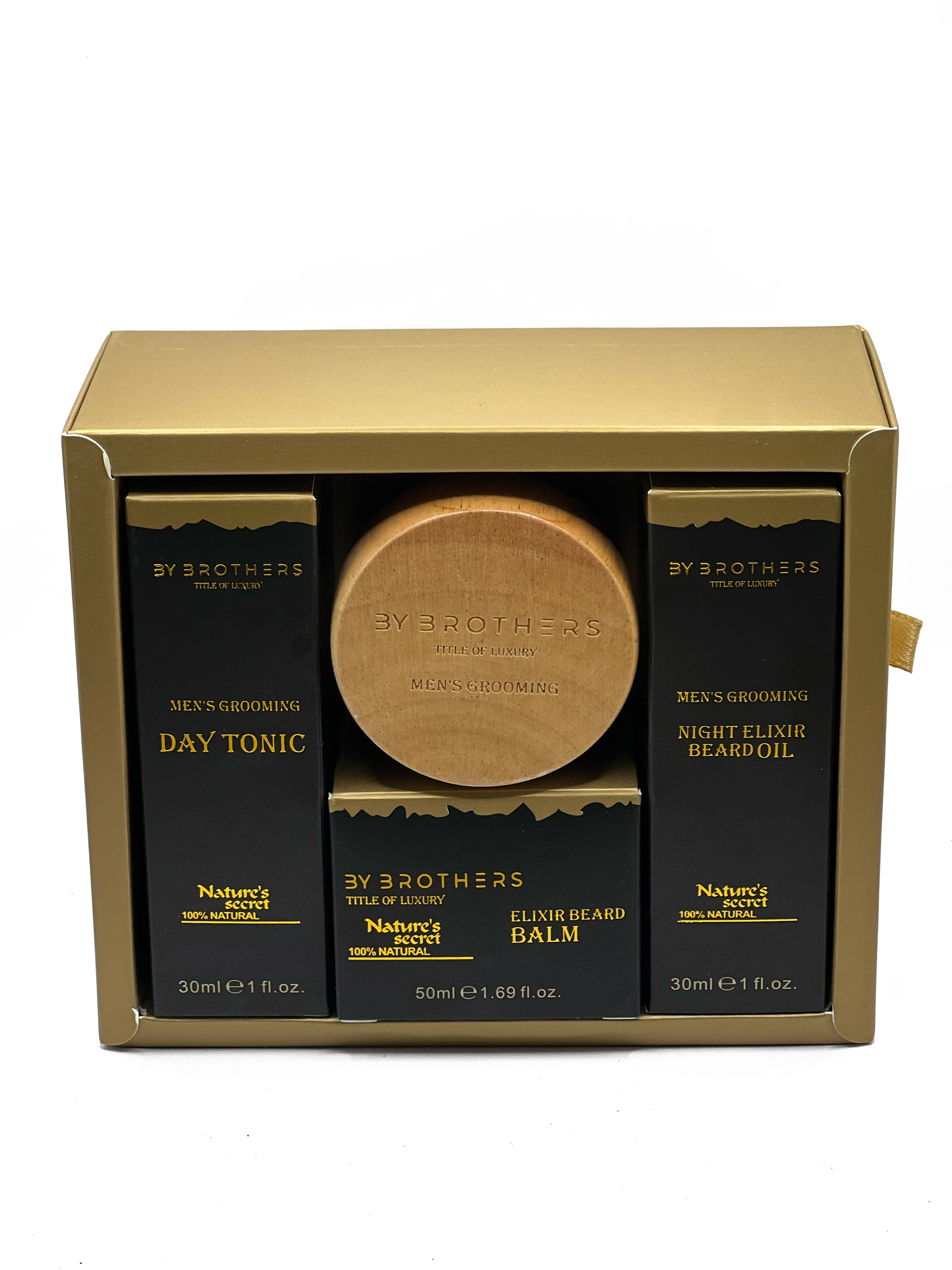 BY BROTHERS Beard Kit | Beard Oil, Balm & Brush for Fuller Beard